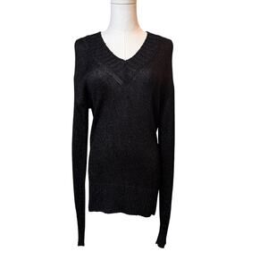 Dolce & Gabbana Black Shimmer Knit Sweater